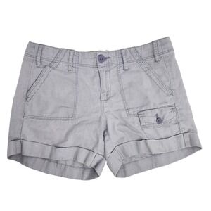 Paper Boy Anthropologie Shorts Women's 6 Linen Blend‎ w. Pockets Purple